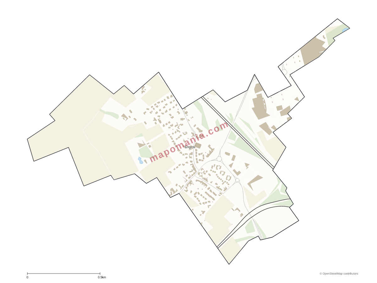 Carte de Englos à personnaliser