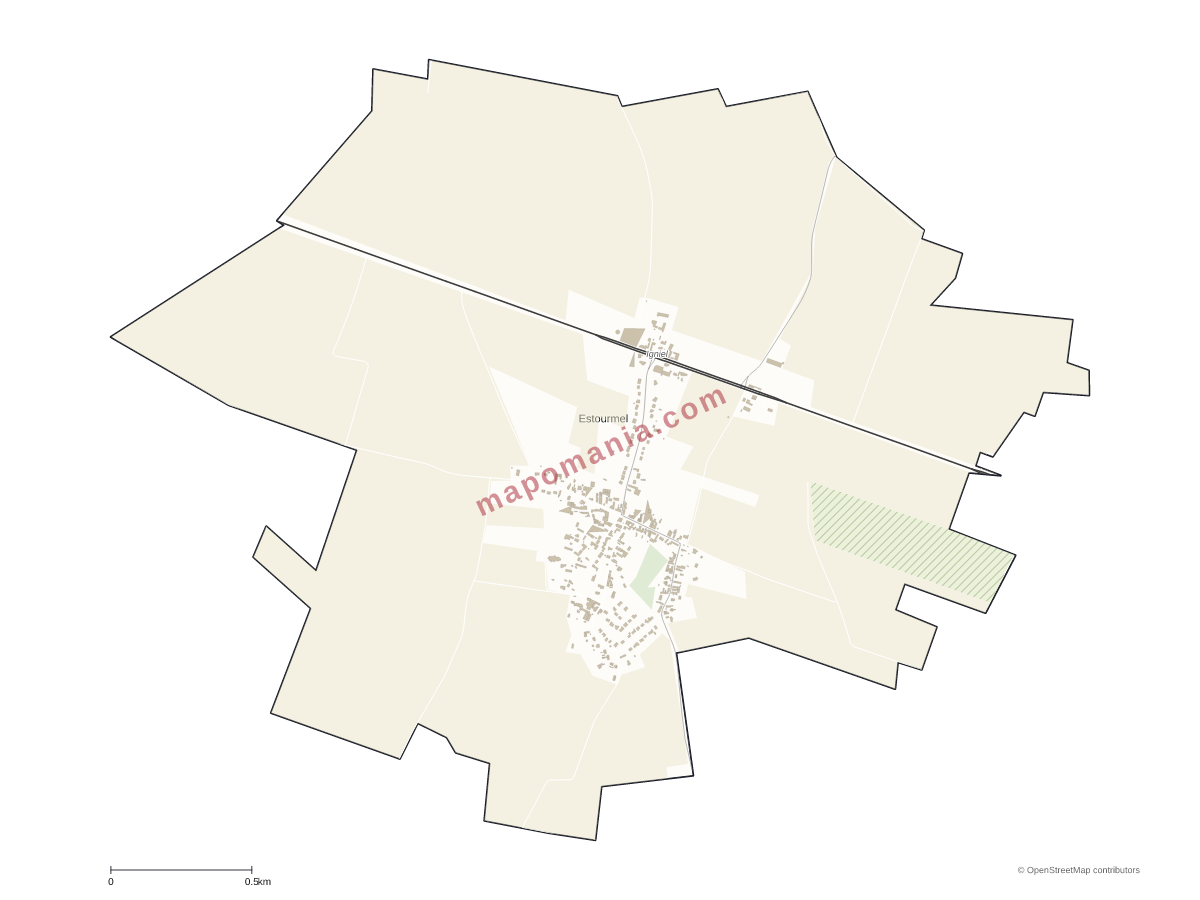 Carte de Estourmel à personnaliser