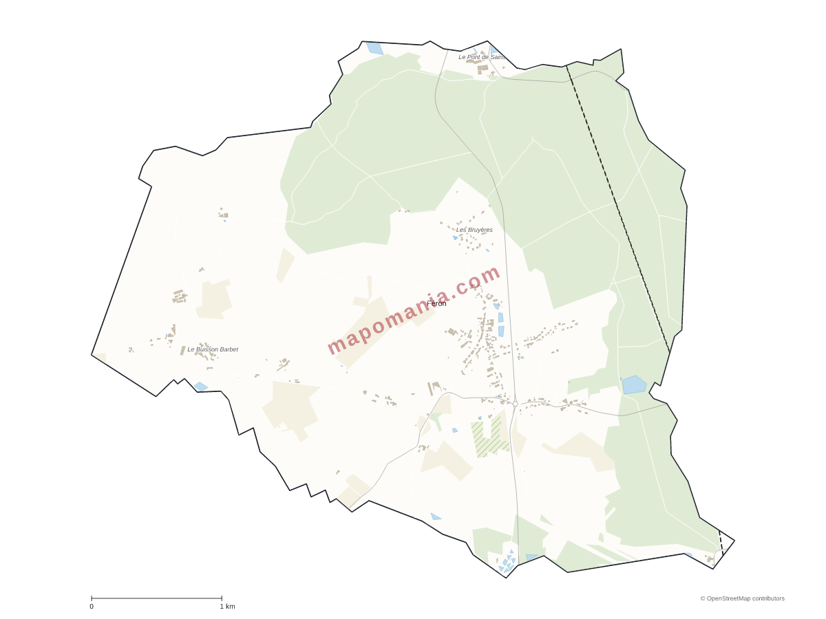 Carte de Féron à personnaliser
