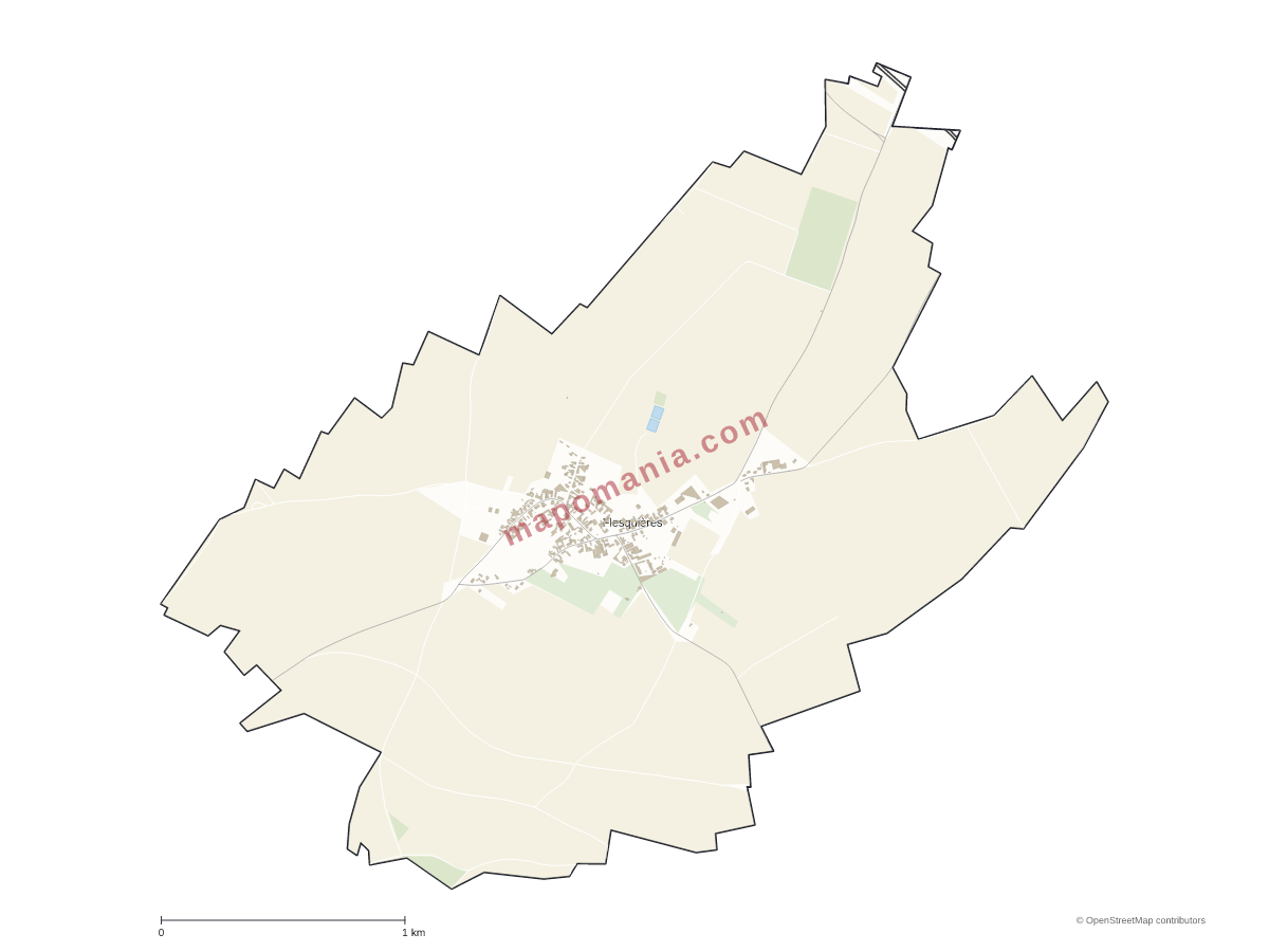 Carte de Flesquières à personnaliser