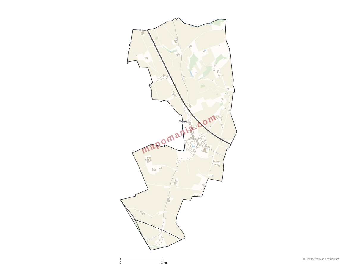 Carte de Flêtre à personnaliser