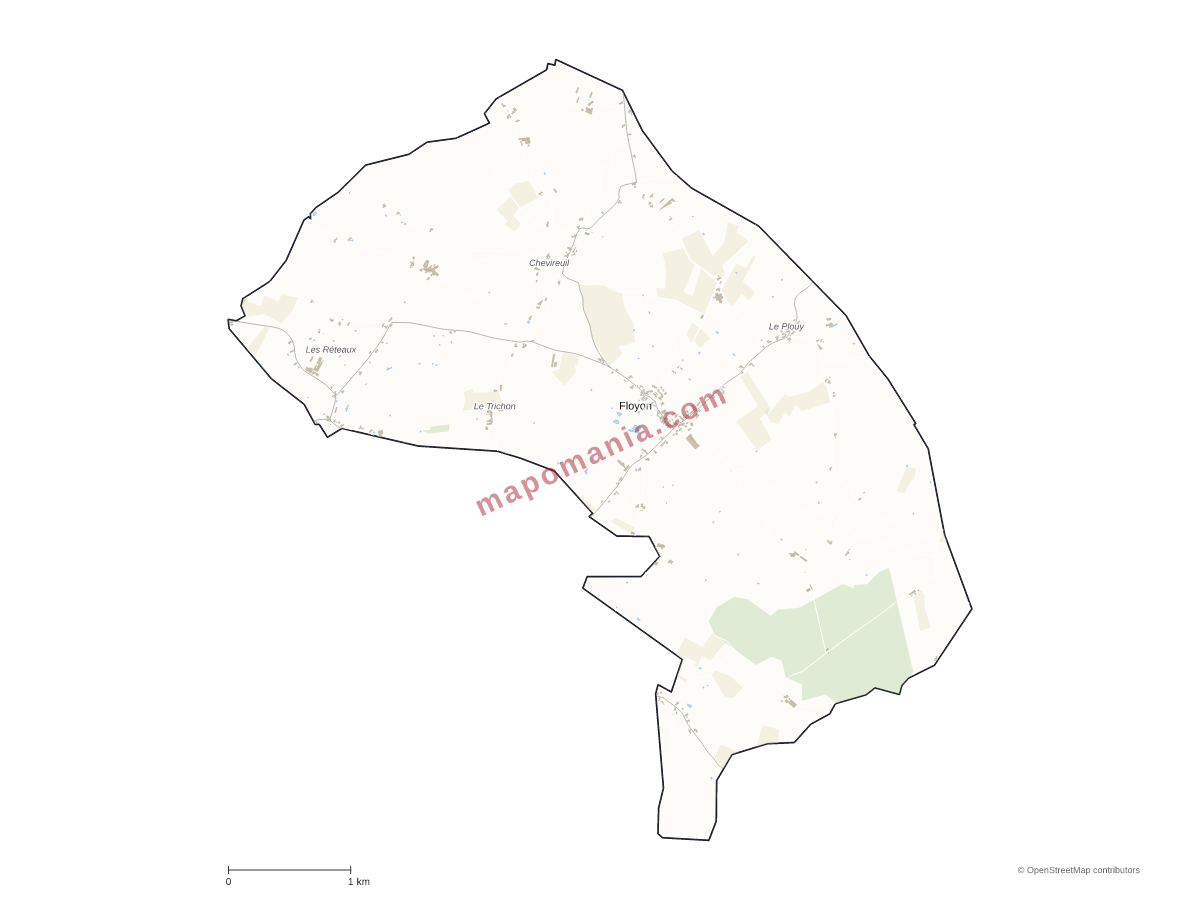 Carte de Floyon à personnaliser