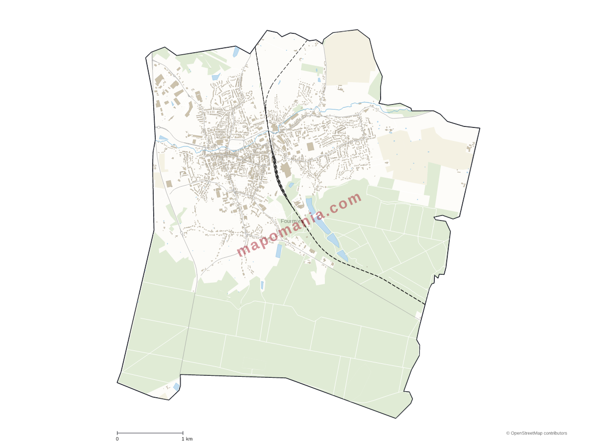 Carte de Fourmies à personnaliser