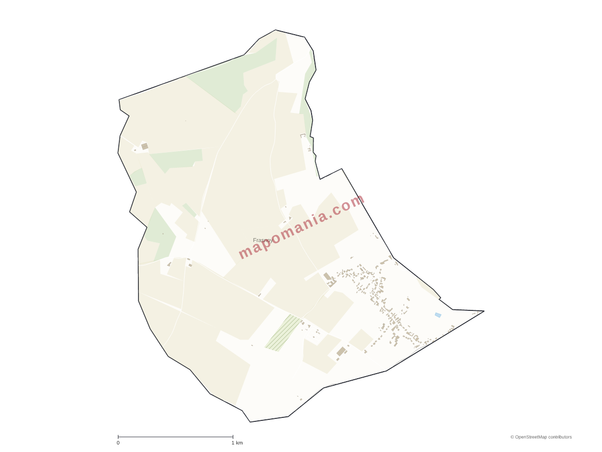 Carte de Frasnoy à personnaliser