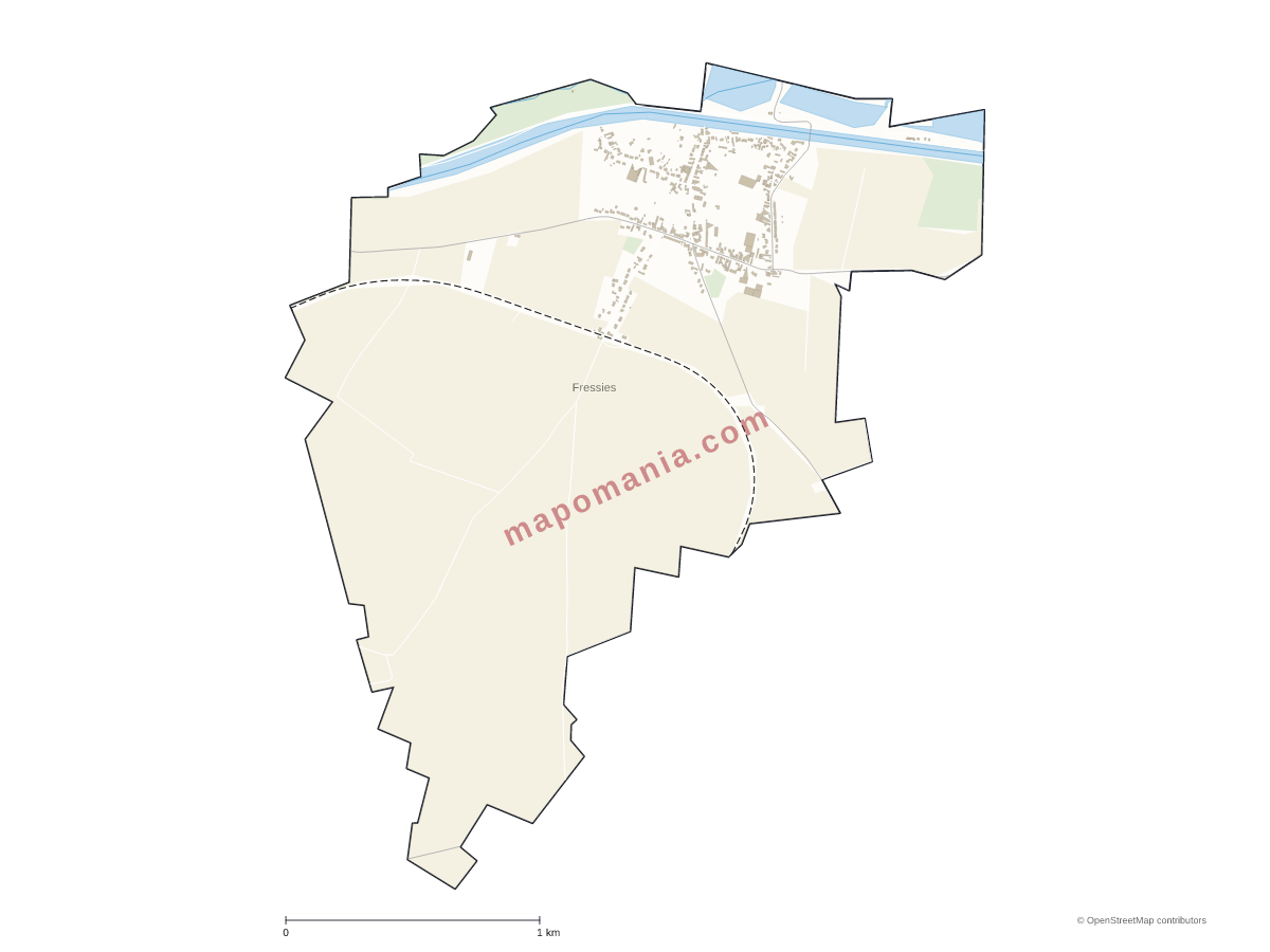 Carte de Fressies à personnaliser