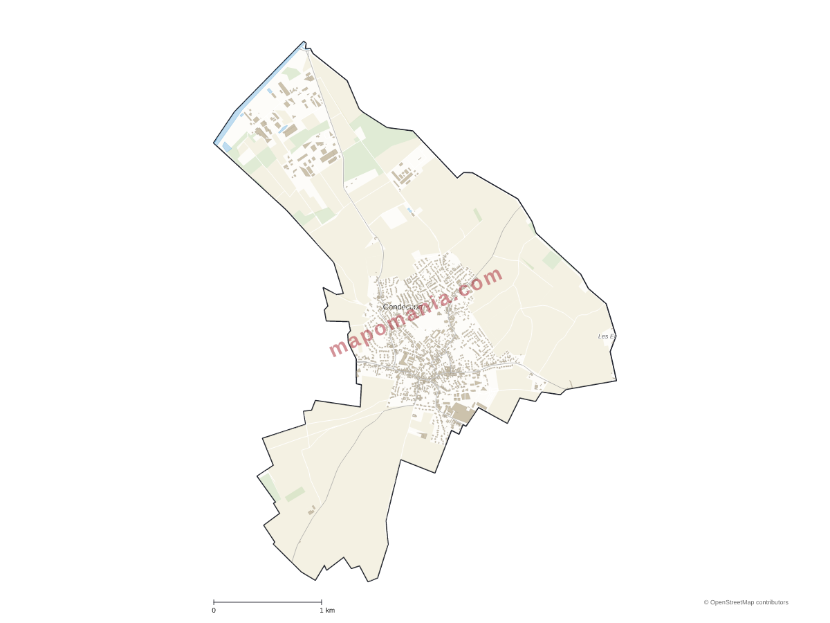 Carte de Gondecourt à personnaliser