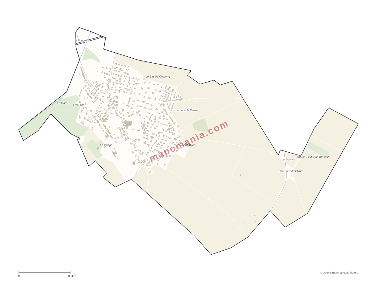 Carte de Gruson à personnaliser