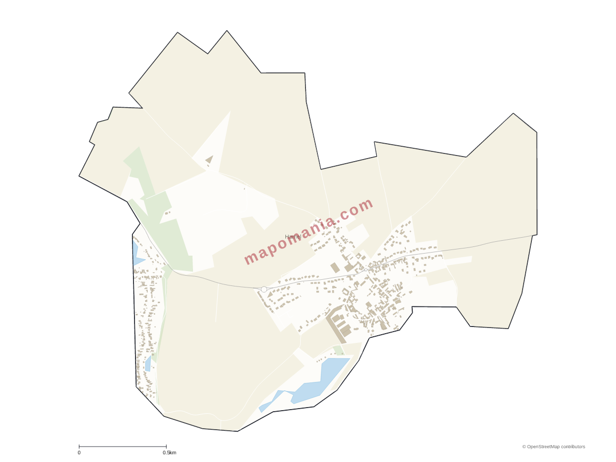 Carte de Hamel à personnaliser