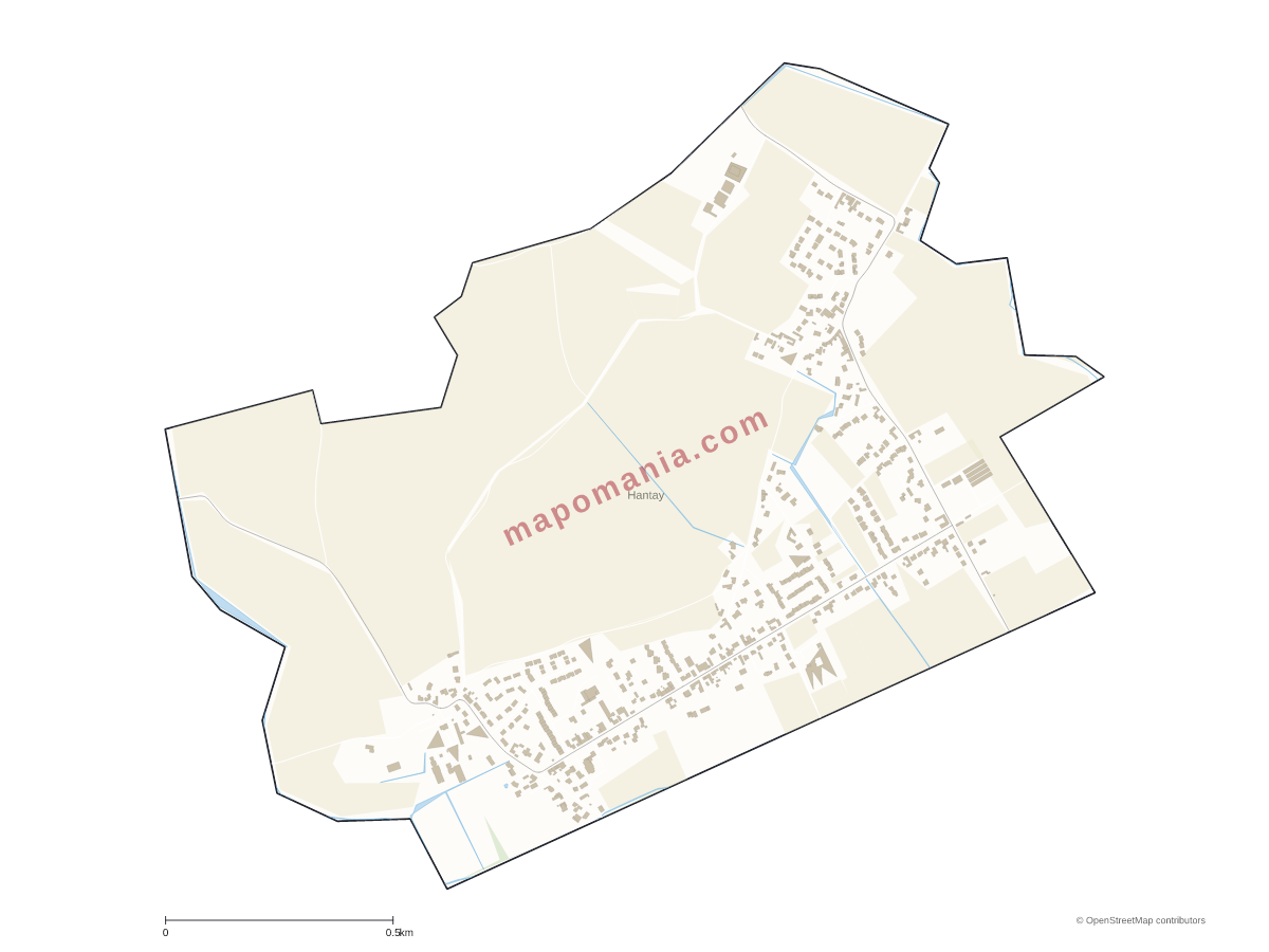 Carte de Hantay à personnaliser