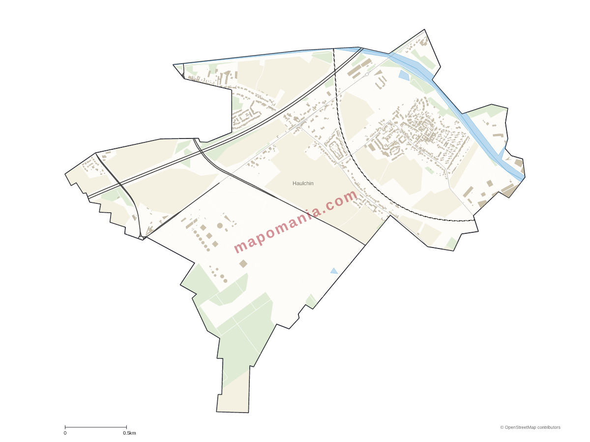 Carte de Haulchin à personnaliser