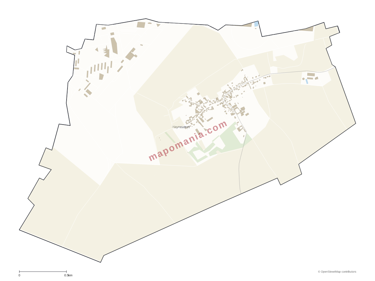Carte de Haynecourt à personnaliser