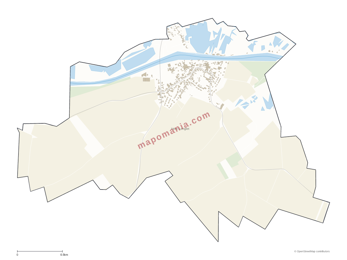 Carte de Hem-Lenglet à personnaliser