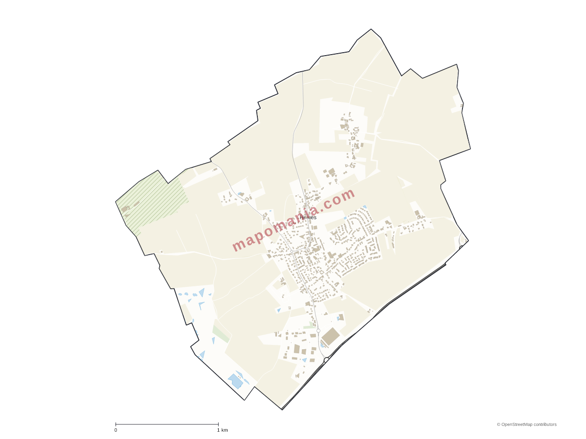 Carte de Herlies à personnaliser