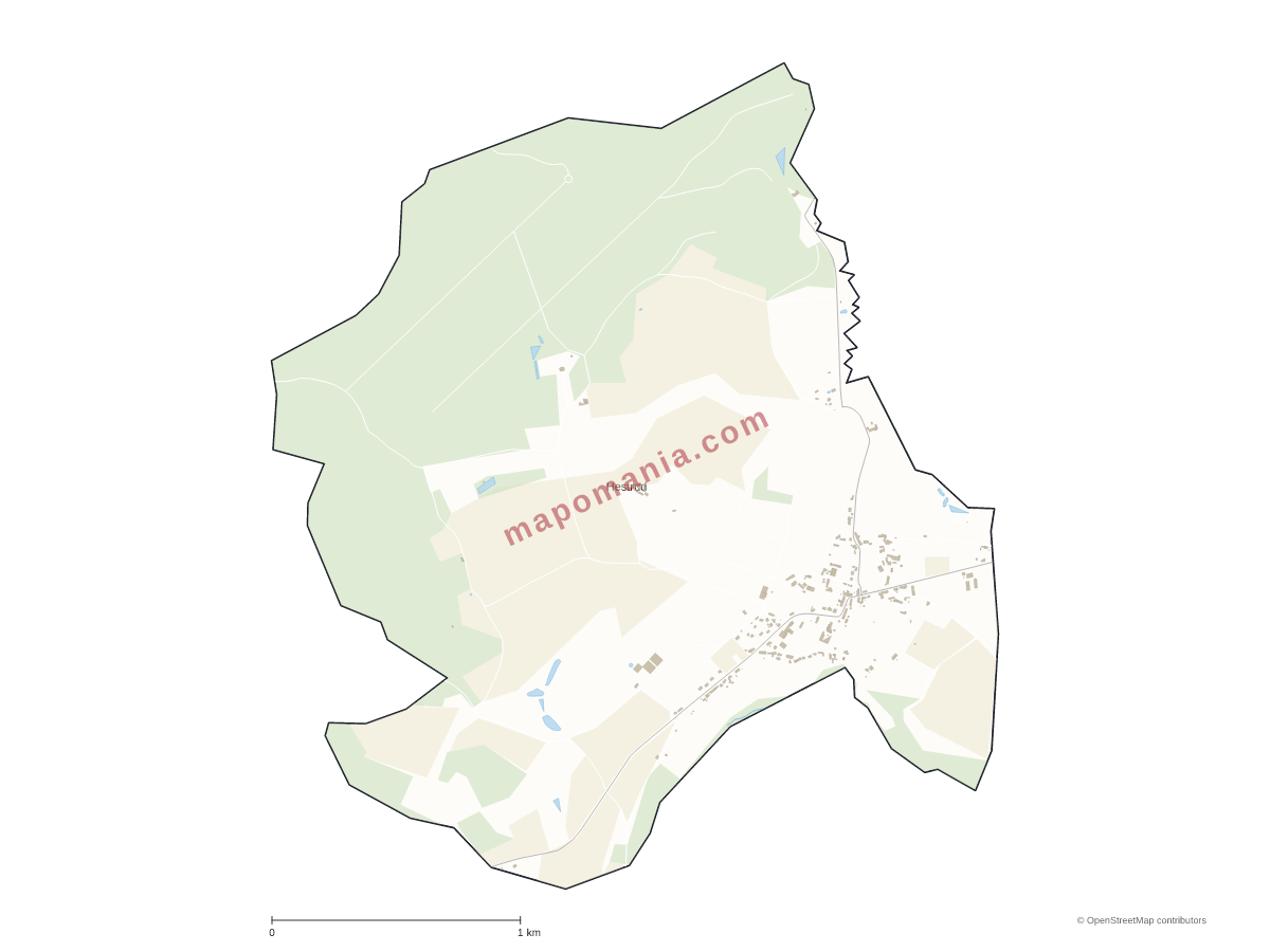 Carte de Hestrud à personnaliser