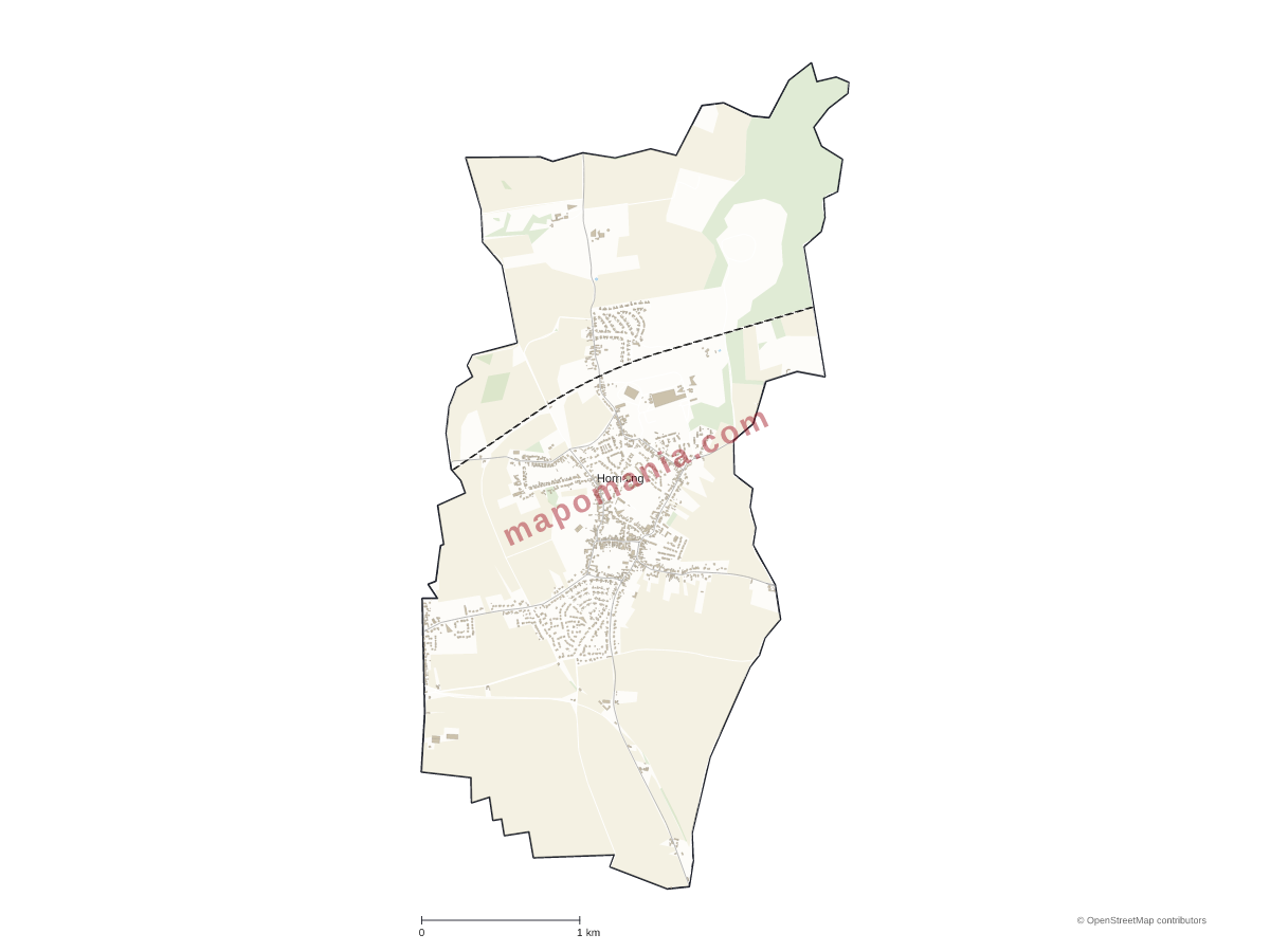 Carte de Hornaing à personnaliser