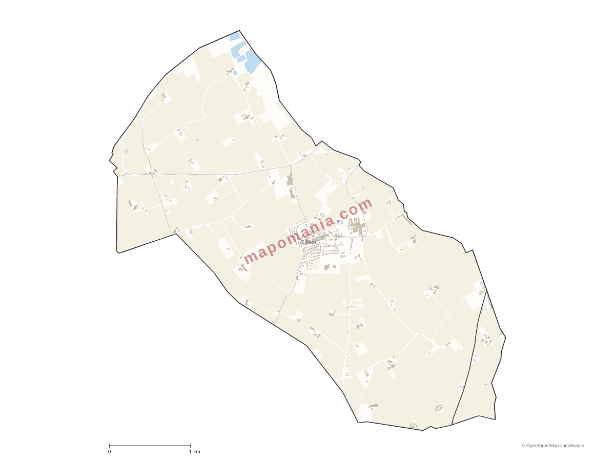 Carte de Killem à personnaliser
