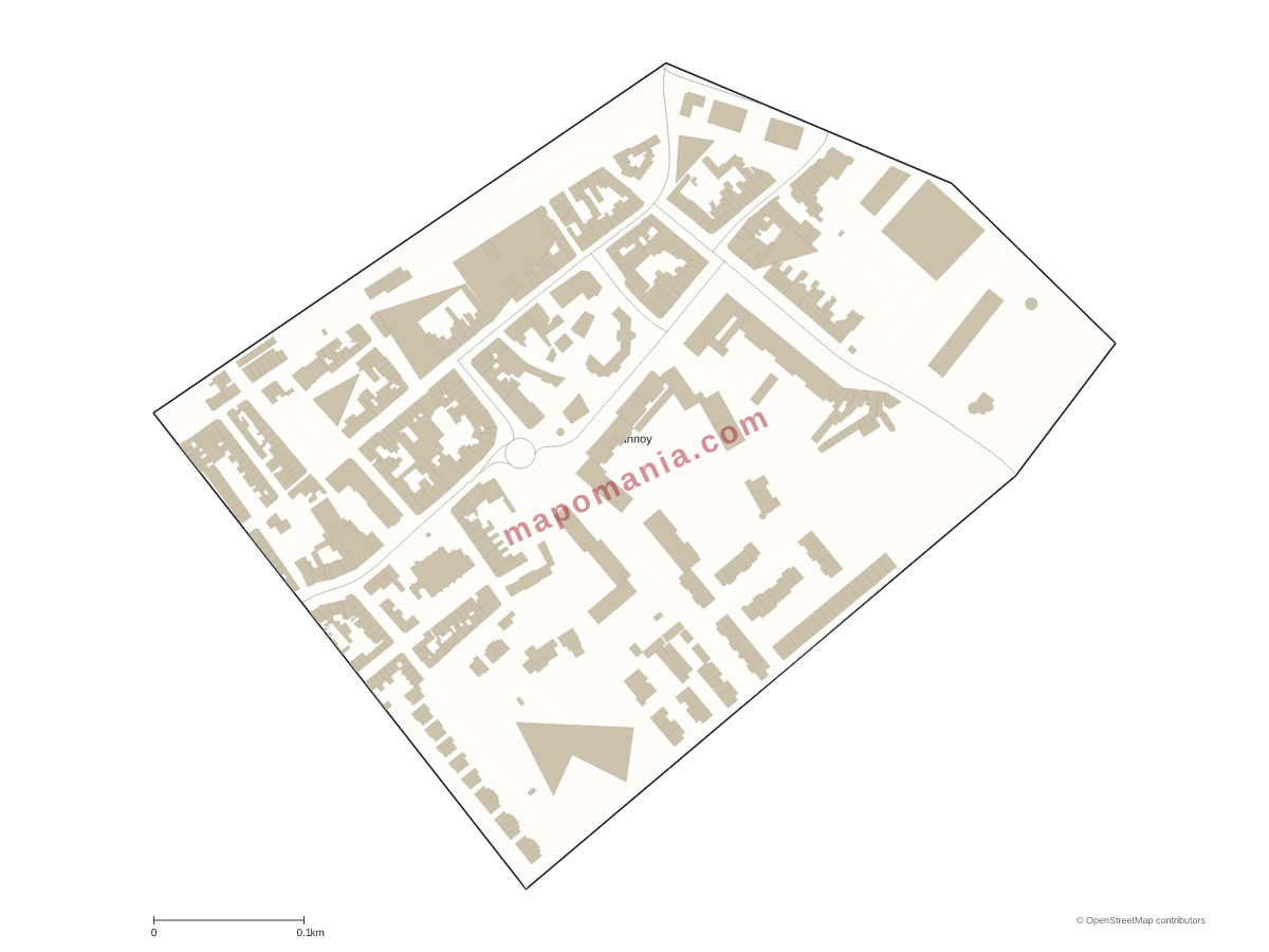 Carte de Lannoy à personnaliser