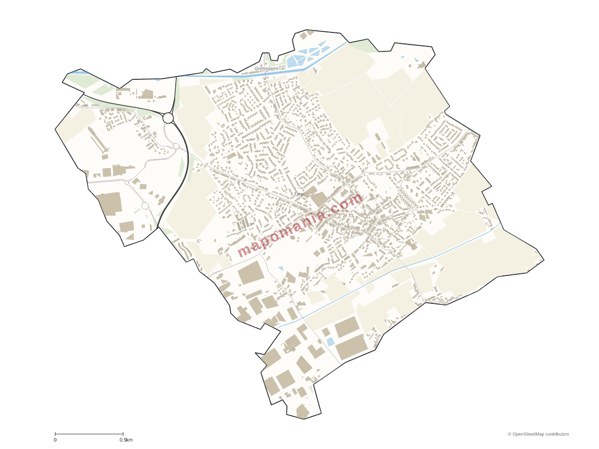 Carte de Leers à personnaliser