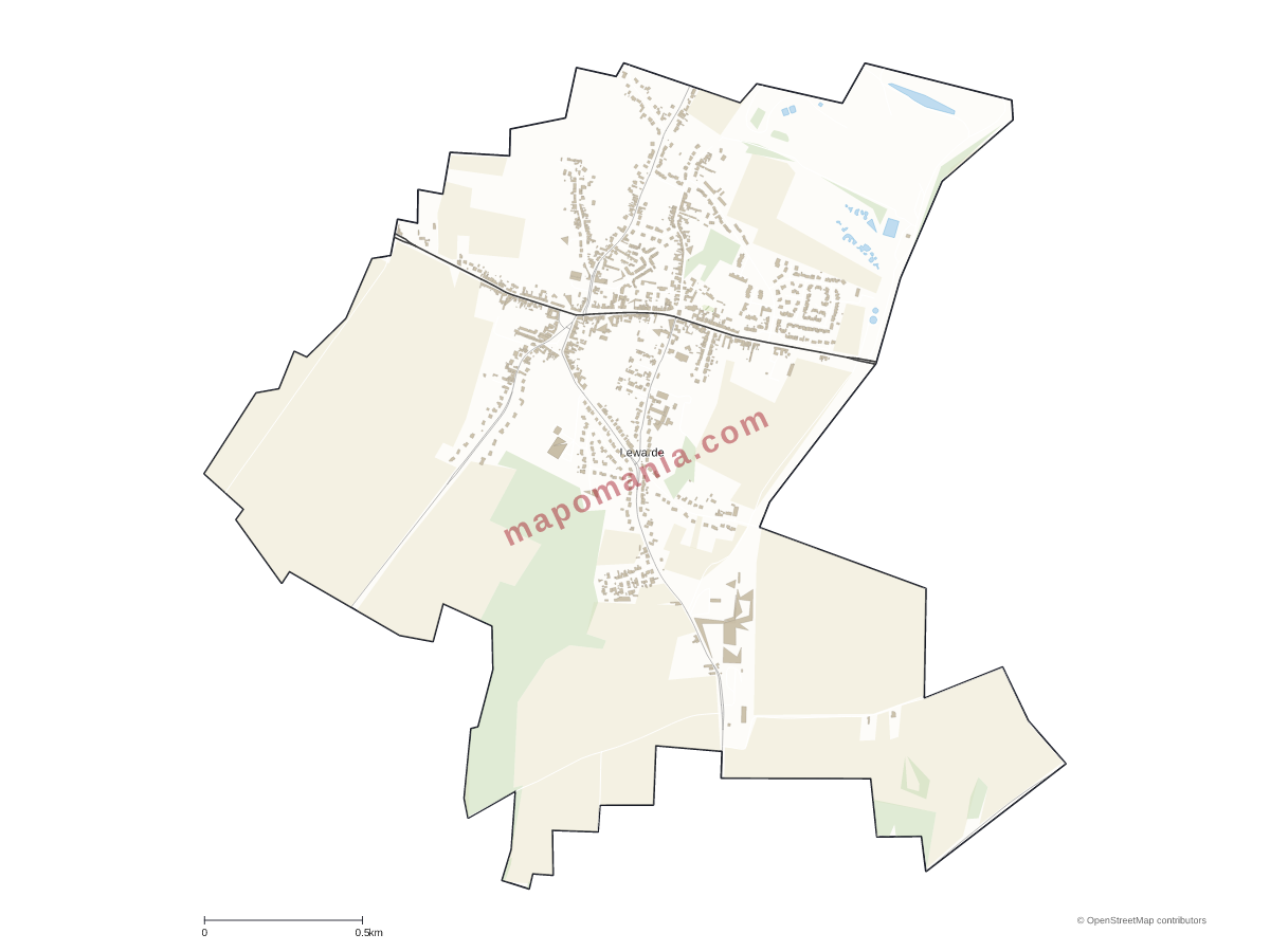 Carte de Lewarde à personnaliser