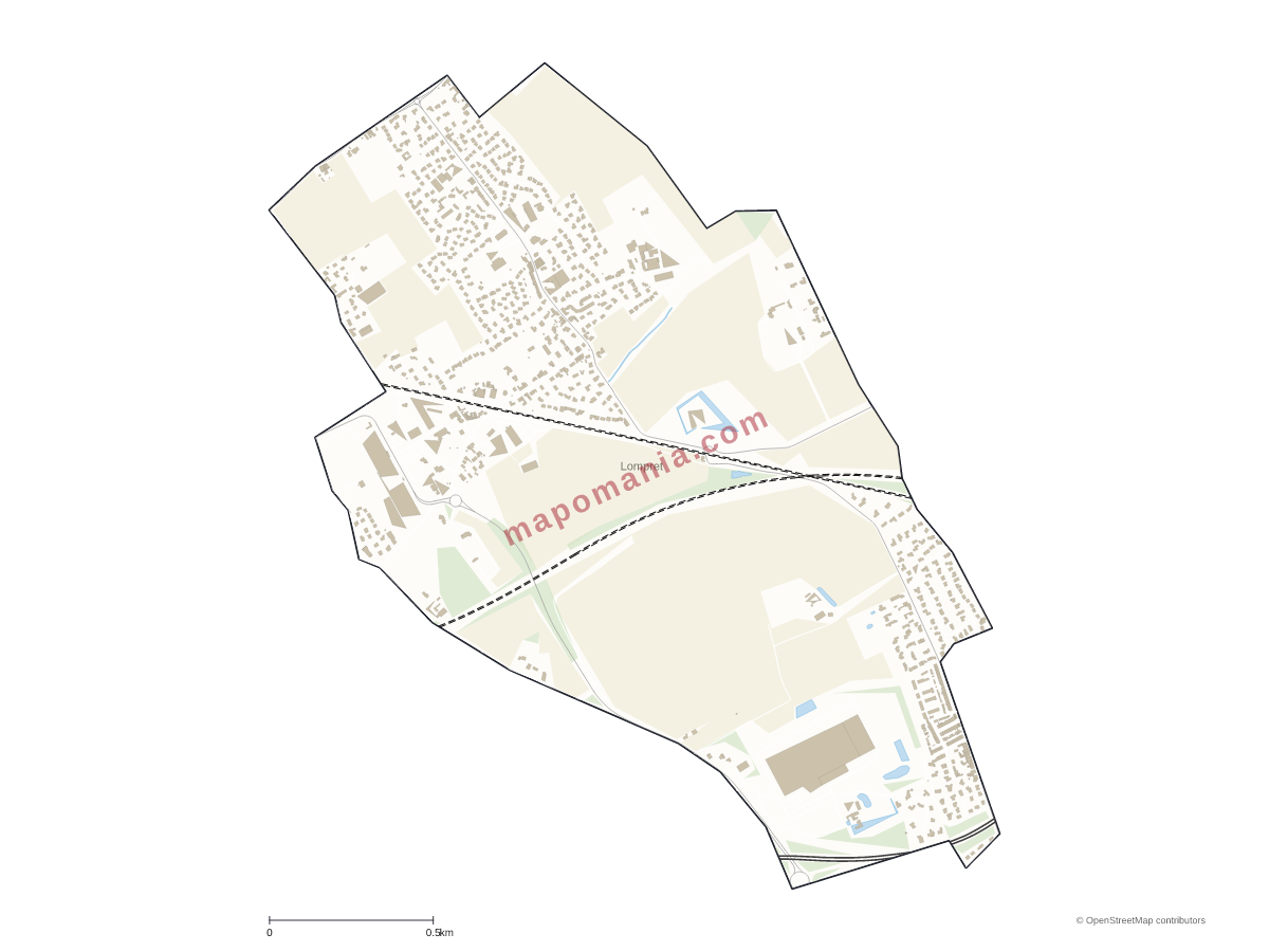 Carte de Lompret à personnaliser
