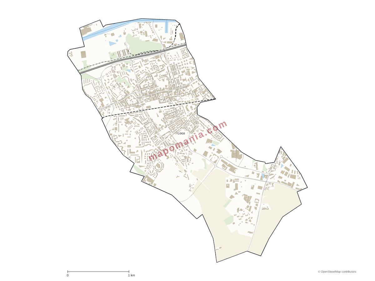 Carte de Loos à personnaliser