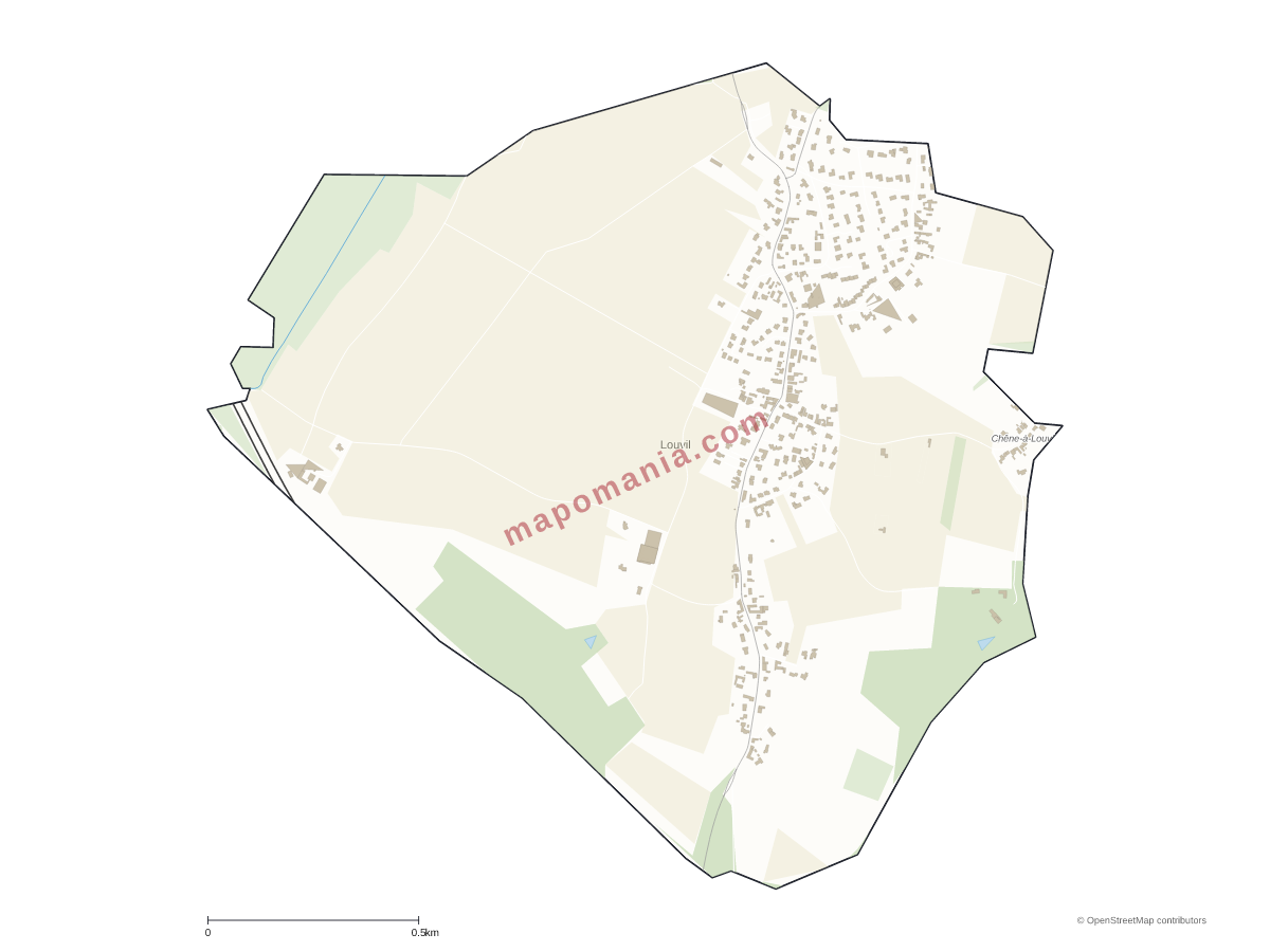 Carte de Louvil à personnaliser