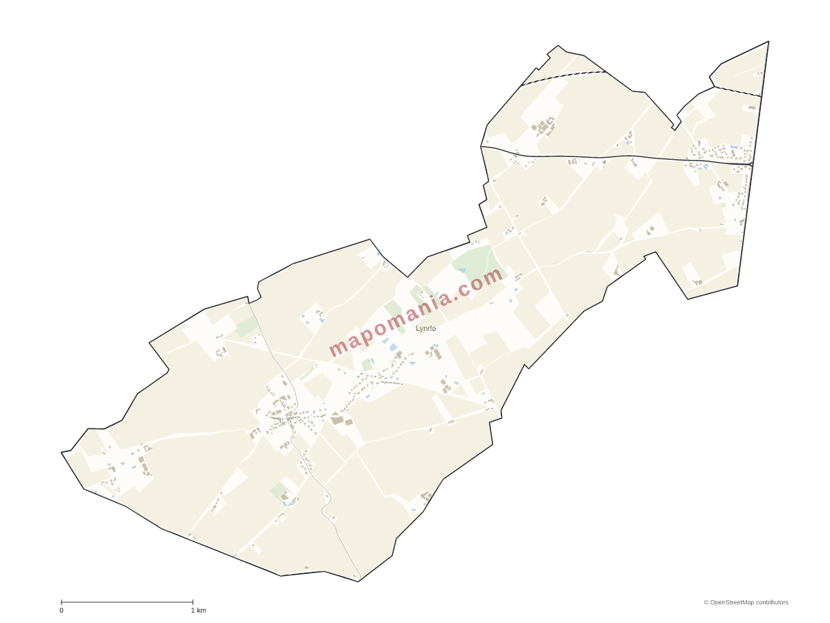 Carte de Lynde à personnaliser