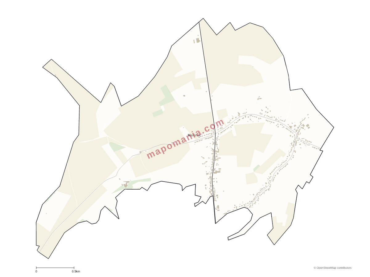 Carte de Mairieux à personnaliser