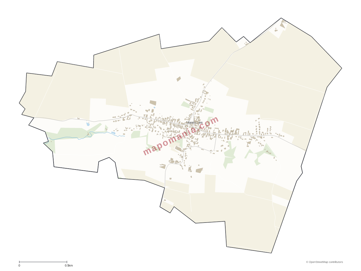 Carte de Maresches à personnaliser