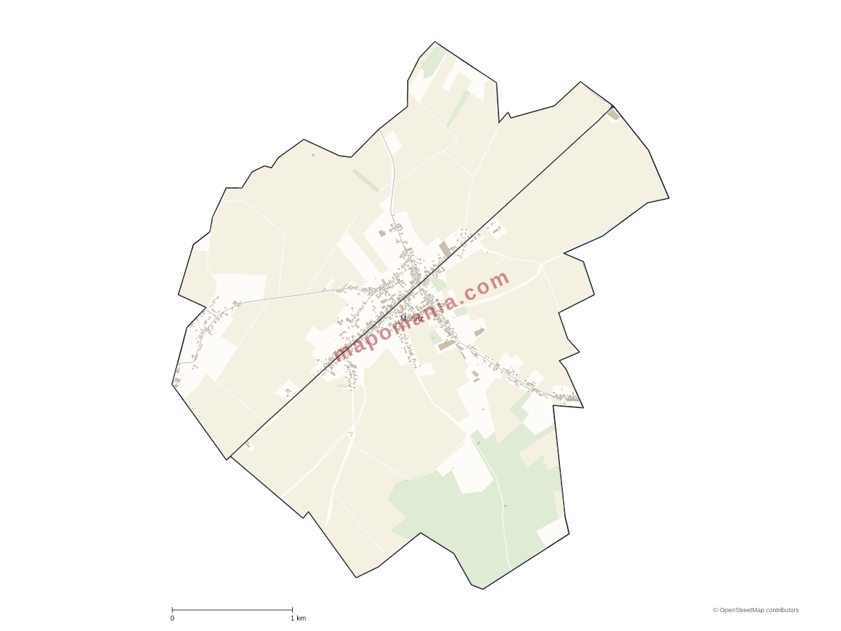 Carte de Maretz à personnaliser