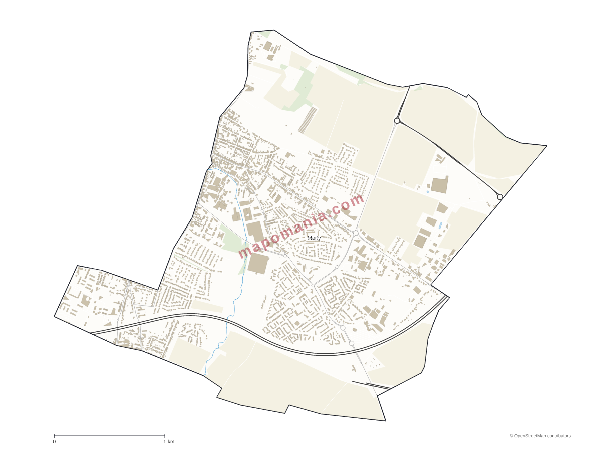 Carte de Marly à personnaliser