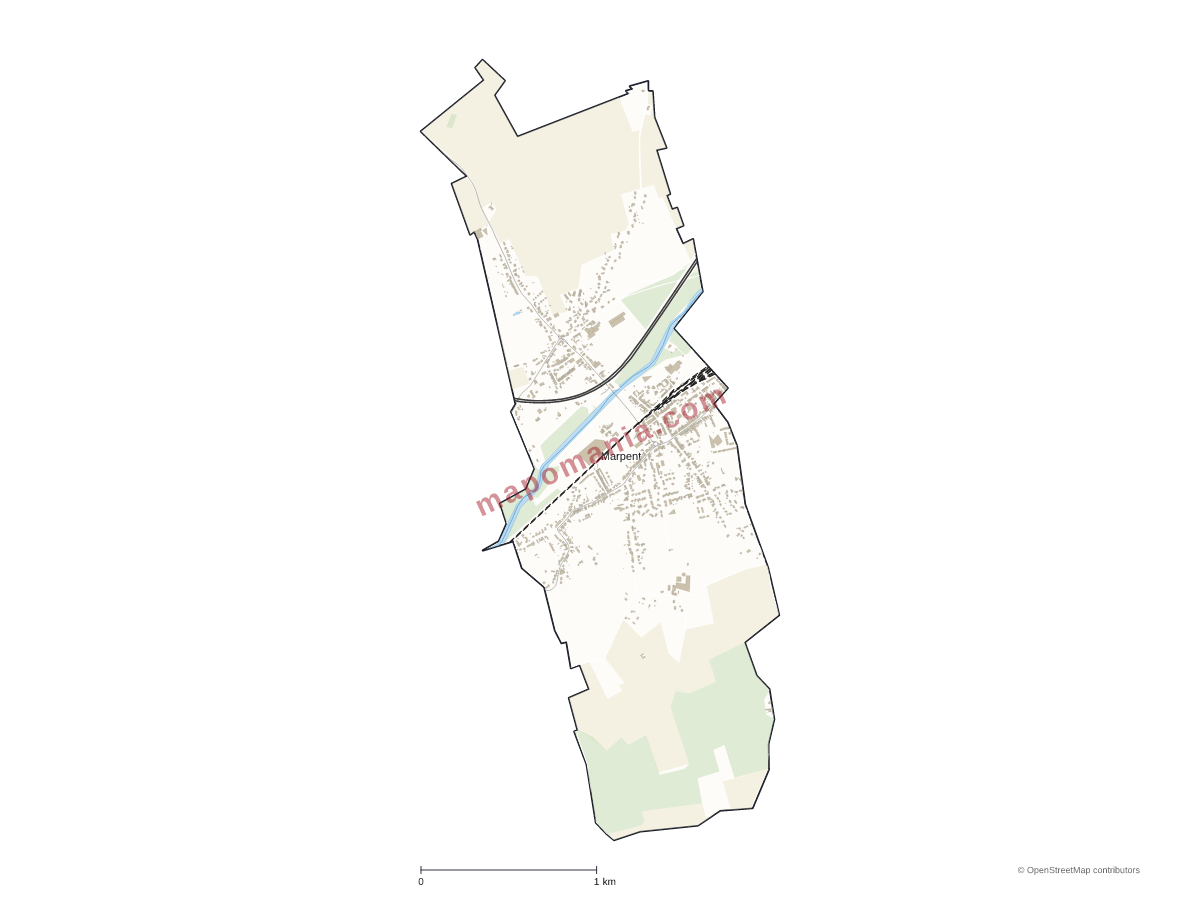 Carte de Marpent à personnaliser