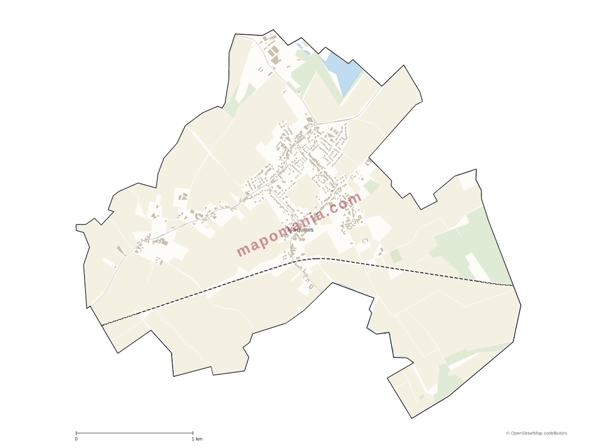 Carte de Marquillies à personnaliser