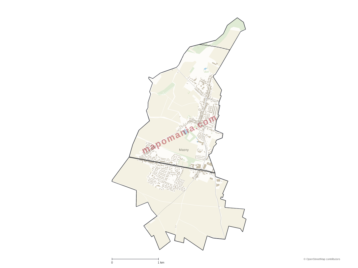 Carte de Masny à personnaliser