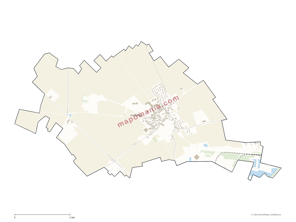 Carte de Mastaing à personnaliser