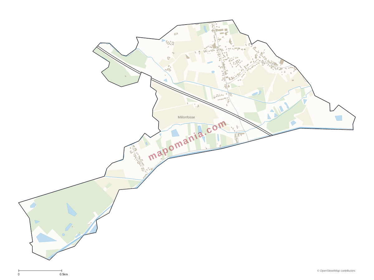 Carte de Millonfosse à personnaliser