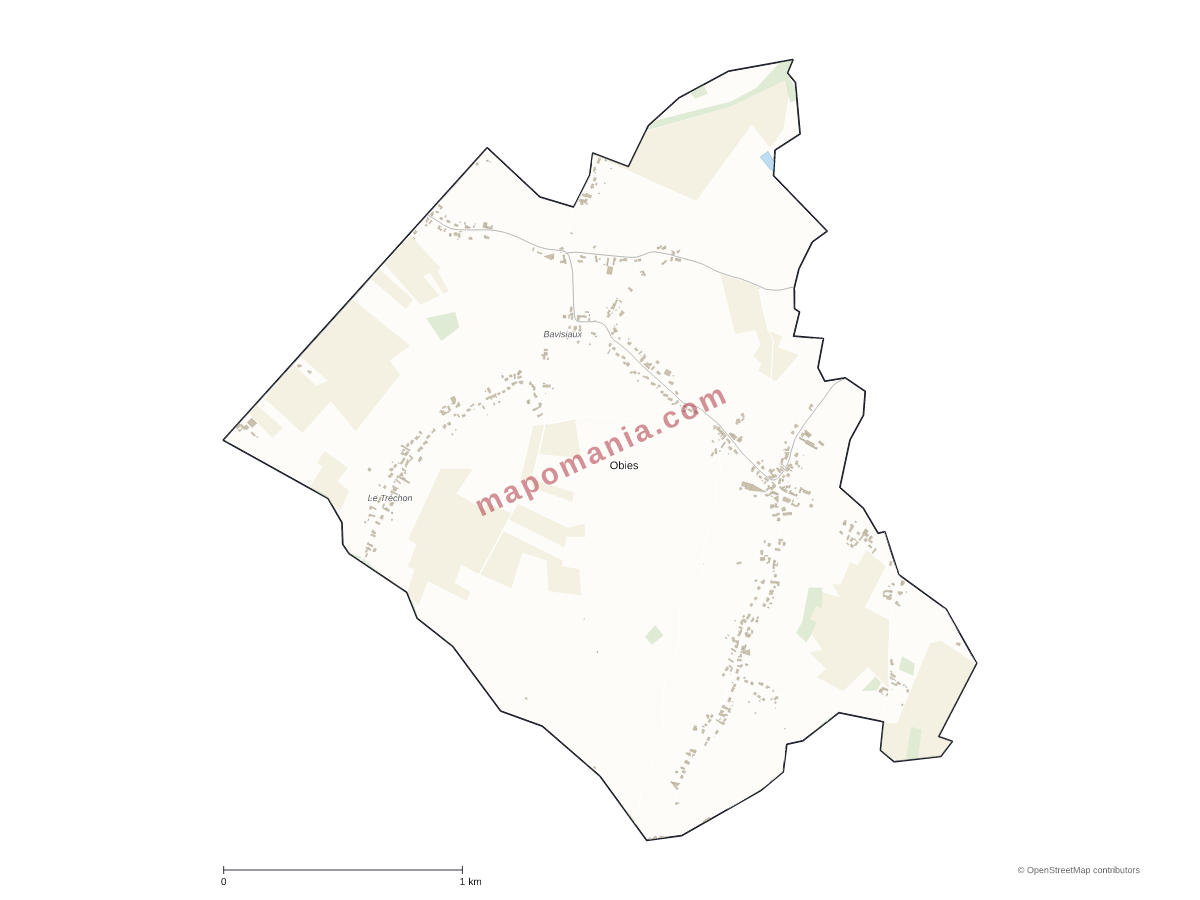 Carte de Obies à personnaliser