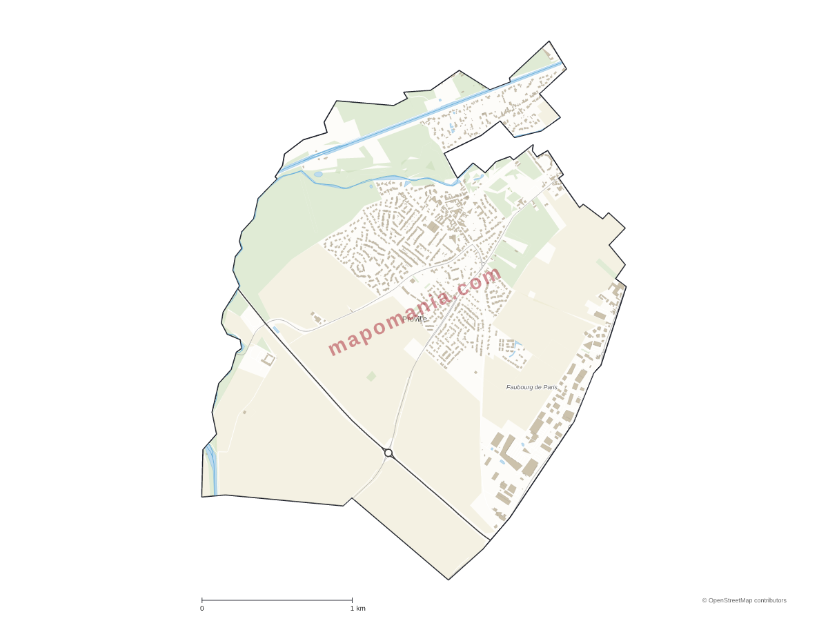 Carte de Proville à personnaliser