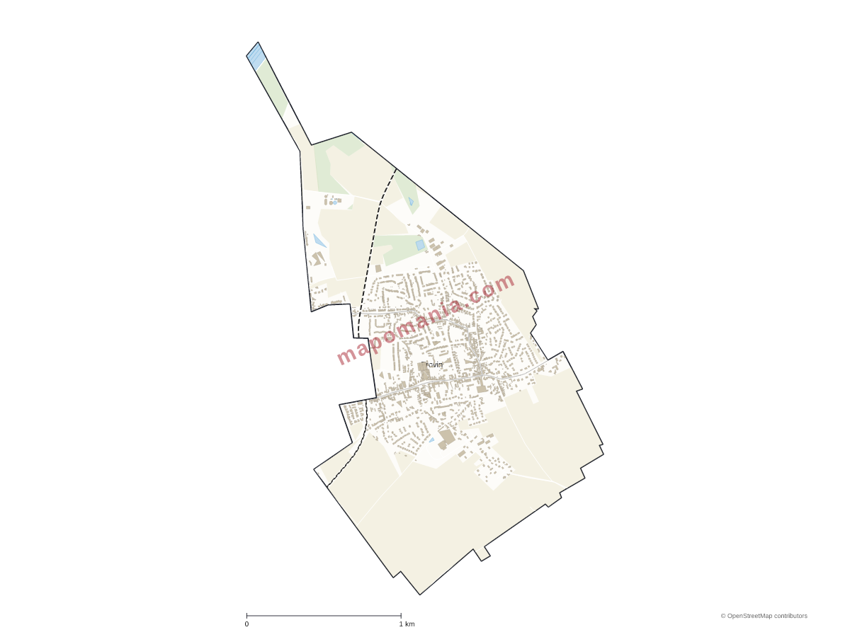 Carte de Provin à personnaliser
