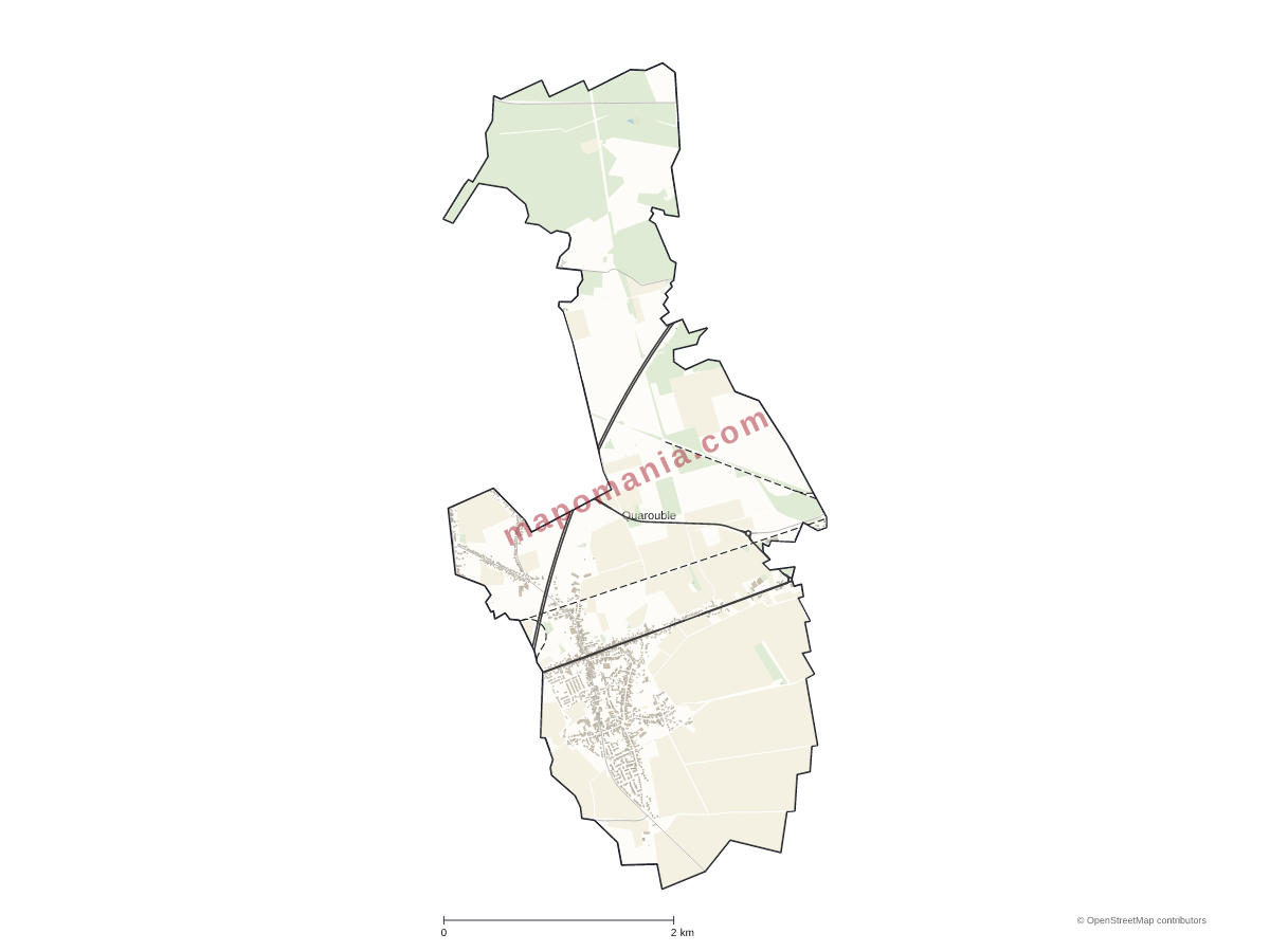 Carte de Quarouble à personnaliser