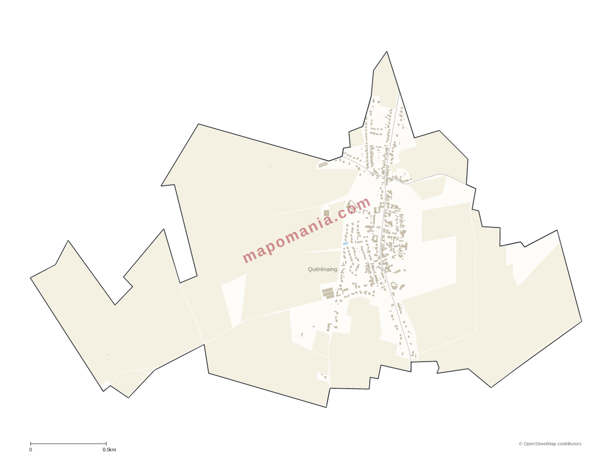 Carte de Quérénaing à personnaliser