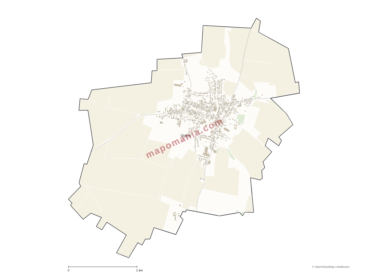 Carte de Quiévy à personnaliser