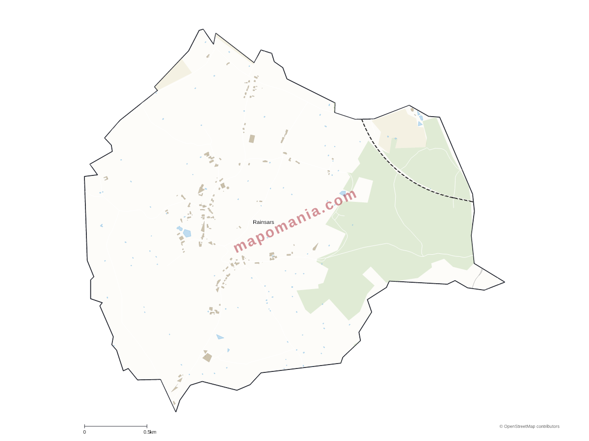 Carte de Rainsars à personnaliser