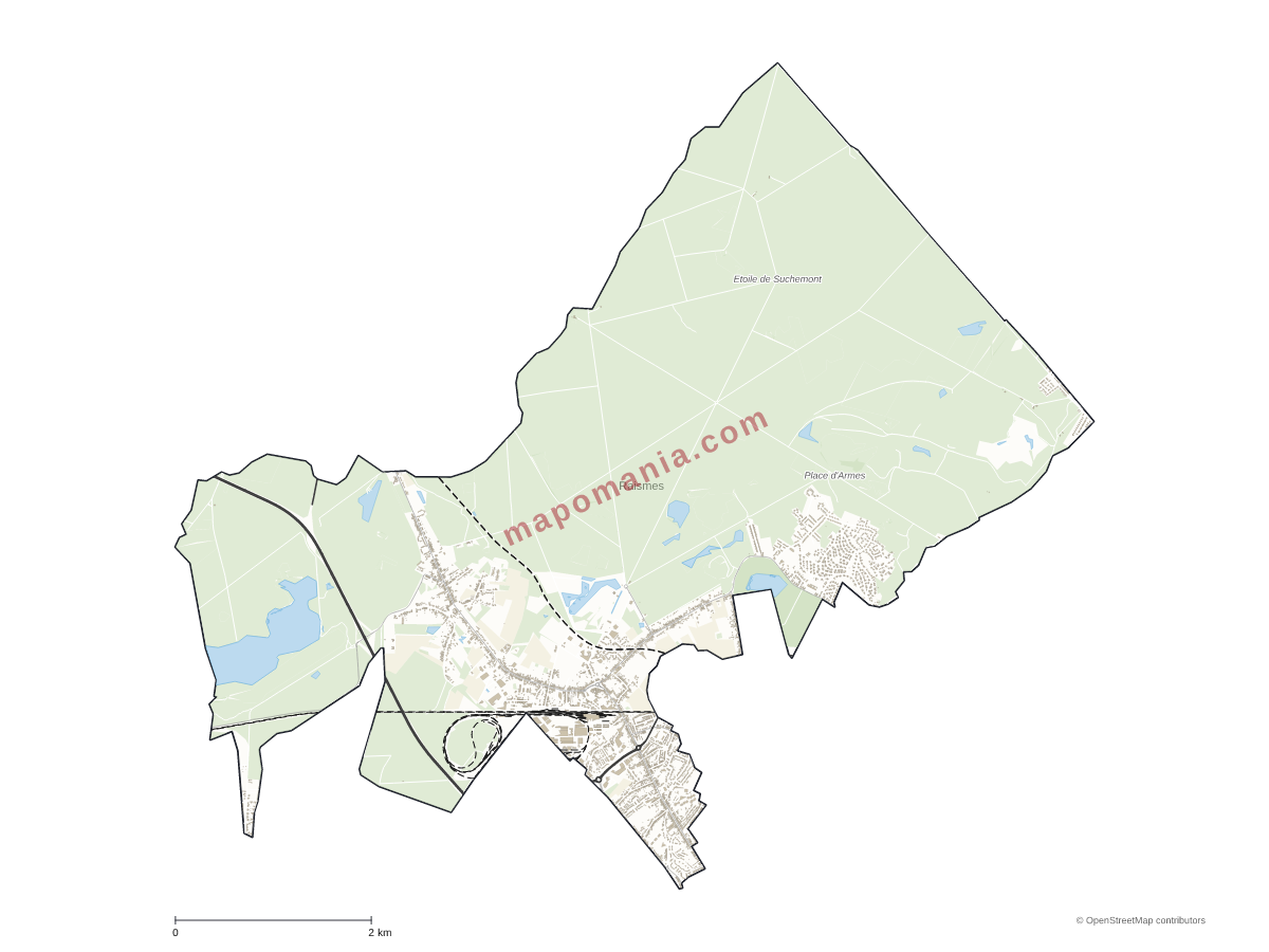 Carte de Raismes à personnaliser