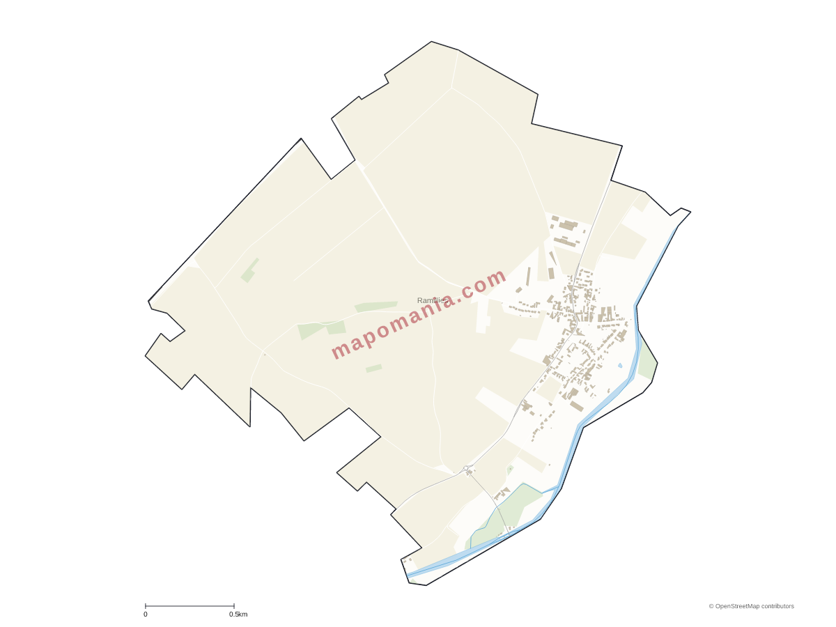 Carte de Ramillies à personnaliser