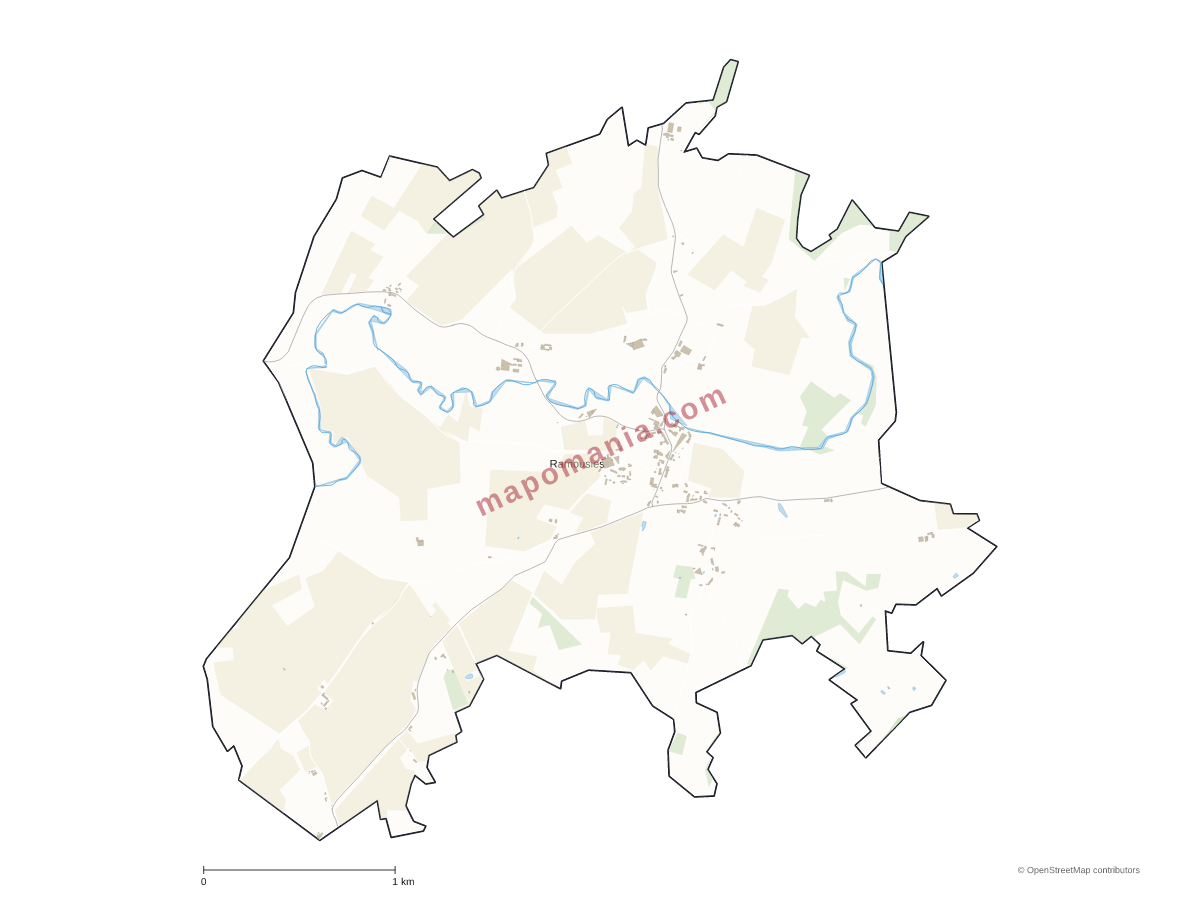 Carte de Ramousies à personnaliser