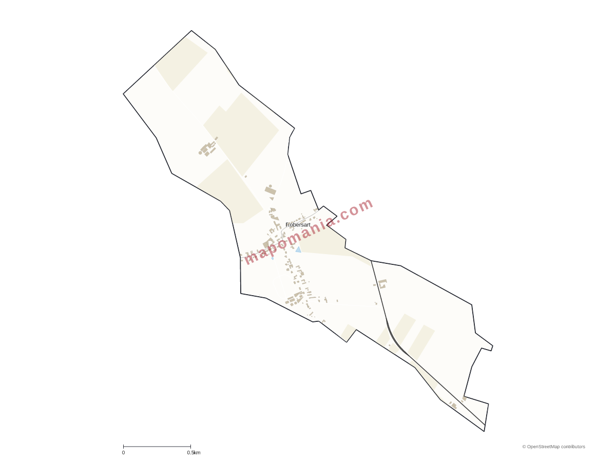 Carte de Robersart à personnaliser