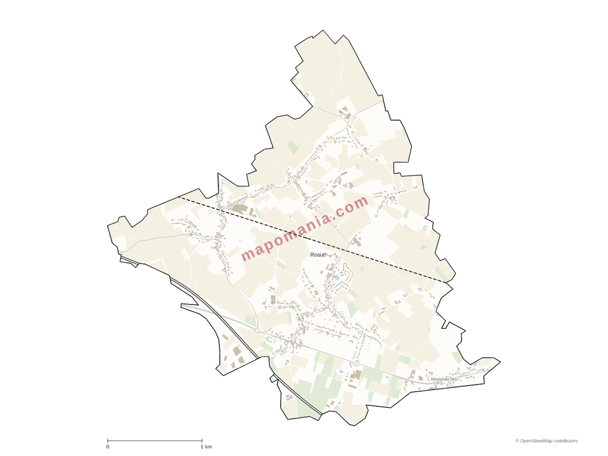 Carte de Rosult à personnaliser