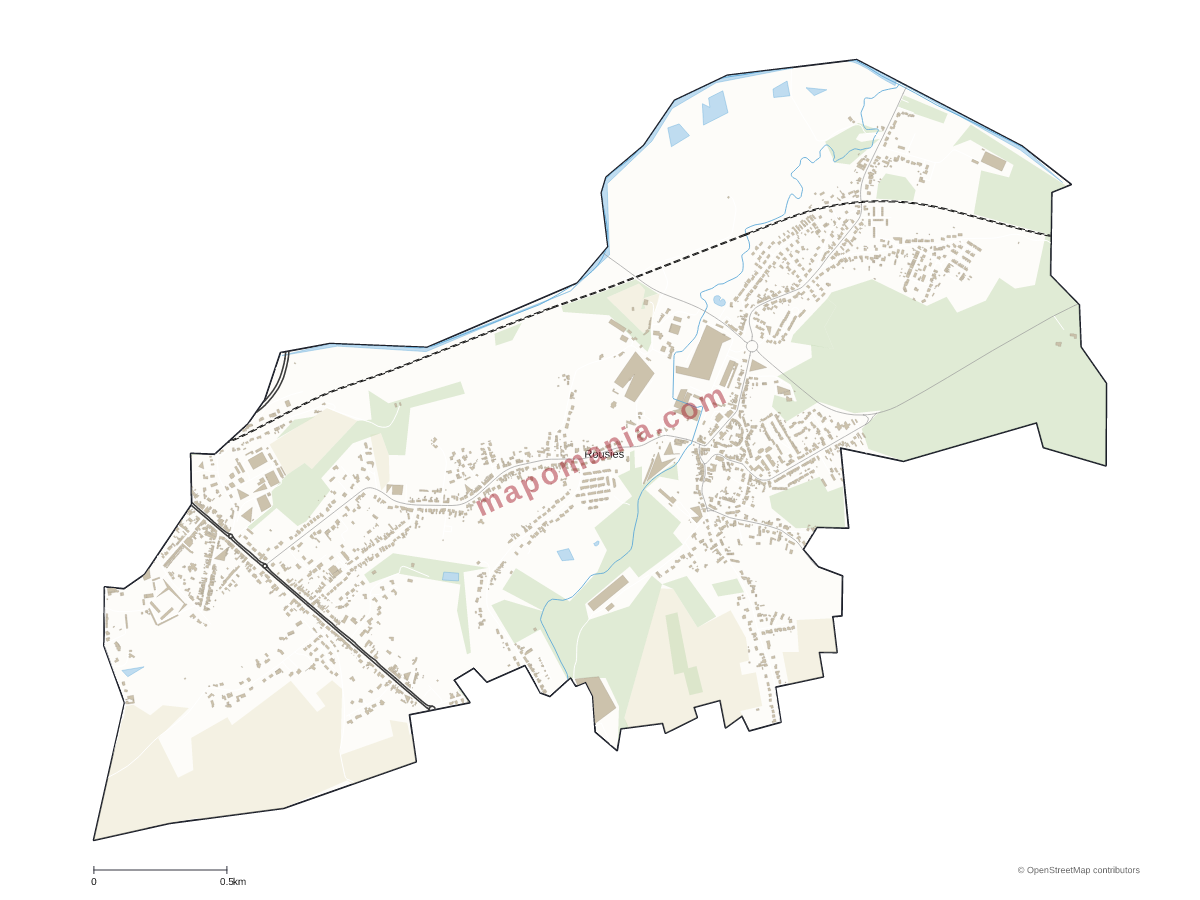Carte de Rousies à personnaliser