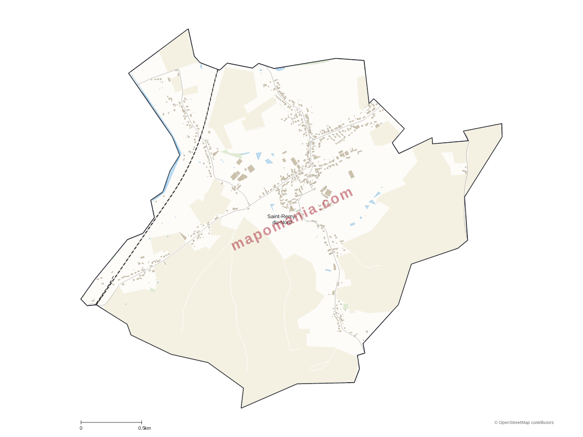Carte de Saint-Remy-du-Nord à personnaliser